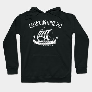 Viking Dragon Boat Discoverer Humor Boat Hoodie